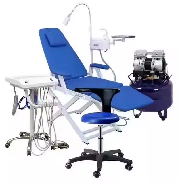 473-Portable Lightweight Dental Chair Metal Construction Powered by Electricity Without Spitton in Stock.jpg